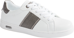 Deichmann Esprit White Cupsole Trainer With Gem Detail, &pound;39.99