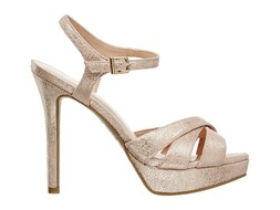 Deichmann Gold Cross-Over Heeled Sandal