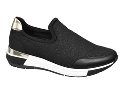 Silver and black trainers