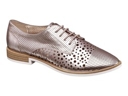 Pink Metallic brogues