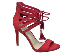 Red tassel heels