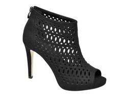 Black peep toe heels