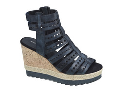 Navy caged wedges