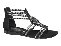 Black ethnic sandals