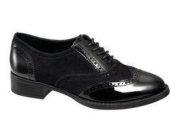Deichmann Black Patent Brogue
