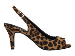Deichmann Leopard Open Toe Slingback