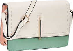 Deichmann Cream and Mint Crossbody Bag