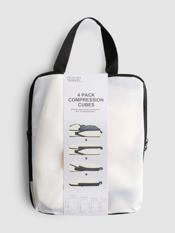 PRIMARK 4PK COMPRESSION CUBES ECRU £8 €9 $11.50 RON44 PLN39 CZK235