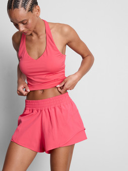 PRIMARK FLUTED WOVEN RUNNING SHORT CORAL £11 €13 $17 RON65 PLN55 CZK340 (2)