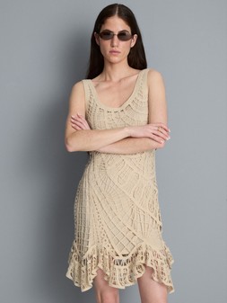 PRIMARK KNIT CROCHET MINI DRESS, £24, €26, $32, RON125, PLN115, CZK675