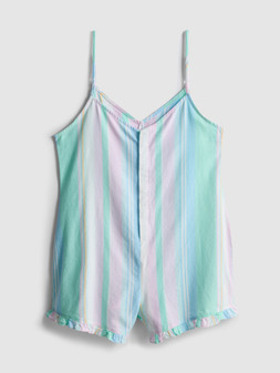 PRIMARK LOVE TO LOUNGE STRIPE PJ ROMPER LIGHT GREEN £12 €14 RON70 PLN60 CZK365