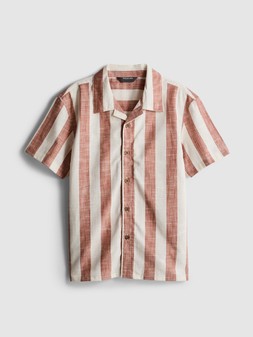 PRIMARK OWNING THE SUMMER STRIPE SHIRT RED £8 €10 $14 RON50 PLN43 CZK260