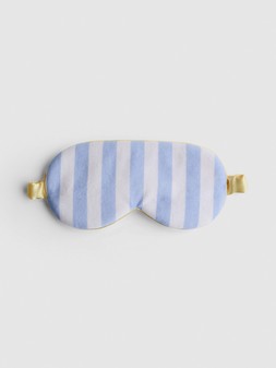 PRIMARK STRIPE EYE MASK LIGHT BLUE £1.80 €2 RON10 PLN9 CZK55