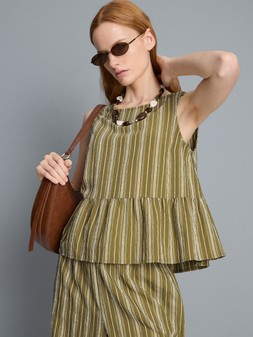 PRIMARK STRIPE PEPLUM TOP, £12, €14, $18, RON70, PLN60, CZK365