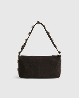 RI Brown Suede Studded Shoulder Bag £49