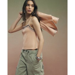 RI Embellished rib cami top £32 3