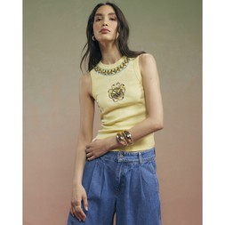 RI Embellished rib racer tank top £32 4
