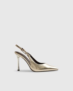 RI Gold Buckle Sling Back Court Heels £39