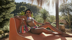 RI Purple Flower Trim Bikini Bottoms £26 2