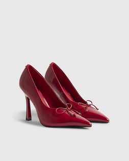 RI Red Bow Court Heels £42