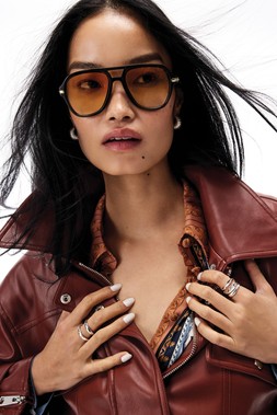 RI Rust PULeather Belted Jacket 2