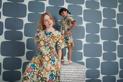 SCION RETRO FLORAL PRINT DRESS &pound;28 &SCION FLORAL WOVEN DRESS FOR KIDS &pound;14- &pound;16