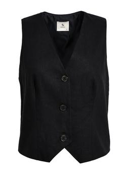 Tu Black Linen Waistcoat, &pound;22