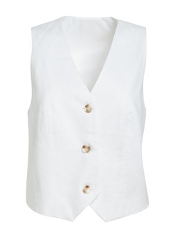 Tu White Linen Waistcoat, &pound;22