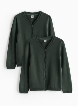 Tu-2 Pack Green Knitted Cardigans