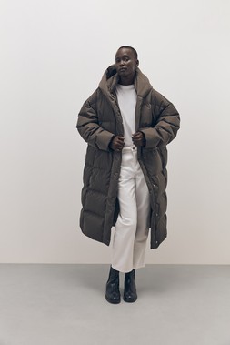 Tu-AW26-Model-65 -Down-Filled Coat £85, T-Shirt £8, Chelsea Boot £30 