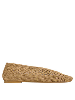 Tu Neutral Raffia Ballerinas, £18