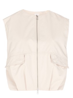 Tu Stone Collarless Zip Gilet, £26