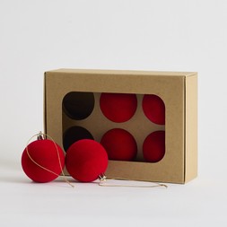 Habitat 6pk Baubles - 6cm Velvet, £5 7652334 5