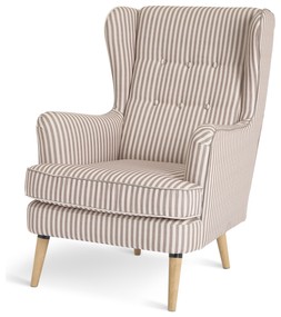 Habitat Callie KD Stripe Armchair Natural & White, £230, 7335022 1