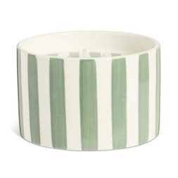Habitat Green Stripe Bergamot & Ginger Ceramic Large Candle 7749175 £8