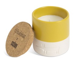 Habitat x Scion Family Mr Fox Ceramic Candle Yellow, &pound;8