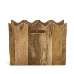 Habitat Mango Wood Wavy Magazine Rack, £24, 7466317 1