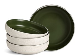 Habitat Matte Raw Edge Pasta Bowl 4Pk Green 4569358 £15