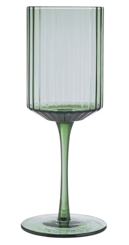 Habitat Wide Ribbed Wine Glass Green, £4.25, 145332524 1