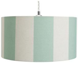 Habitat 18x35cm Stripe Linen Drum Shade - Mint, £16, 5799220