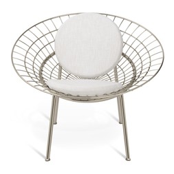 Habitat 60 Lattice Stainless Steel Wire Chair - Silver, £175, 4723967