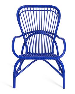 Habitat 60 Wyatt Rattan Chair - Blue, £160, 5663181
