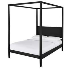 Habitat Blissford Four Poster Double Wooden Bed Frame -Black, £400, 8866497