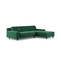 Habitat Hendricks 4 Seater RH Chaise Chenille Green 2