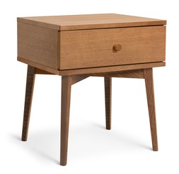 Habitat Kirk 1 Drawer Bedside Table - Walnut, £120, 3205912