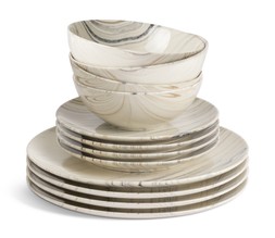 Habitat Marble Slip 12pc Dinner Set, £44, 4199735 (1)