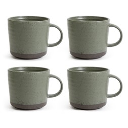 Habitat Textured Ripple Set of 4 Mugs - Sage, £18, 9527261