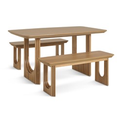 Habitat Trezy Oak Table and Bench Set, £450, 4466303
