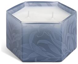 Habitat x Morris & Co Hex Glass Multi Wick Candle - Bluebell & Green Acanthus, £12, 7141728