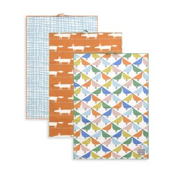 HabitatxScion Family Lintu 3 Pack Tea towels,